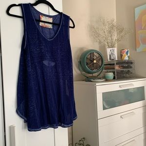 CUPIO 🦋 burnout slouchy cutout boyfriend tank